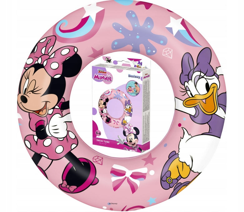CHILDREN'S SWIMMING WHEEL INFLATABLE WHEEL BESTWAY MOUSE MINNIE 91040 Packaging status original