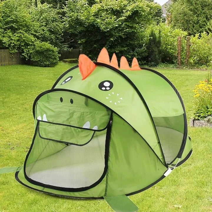 CHILDREN'S TENT BEACH SELF-FOLDING DINOSAUR COTTAGE FOR GARDEN BASE Manufacturer code NAMIOT SAMOROZKŁADAJĄCY DLA DZIECI DOMEK