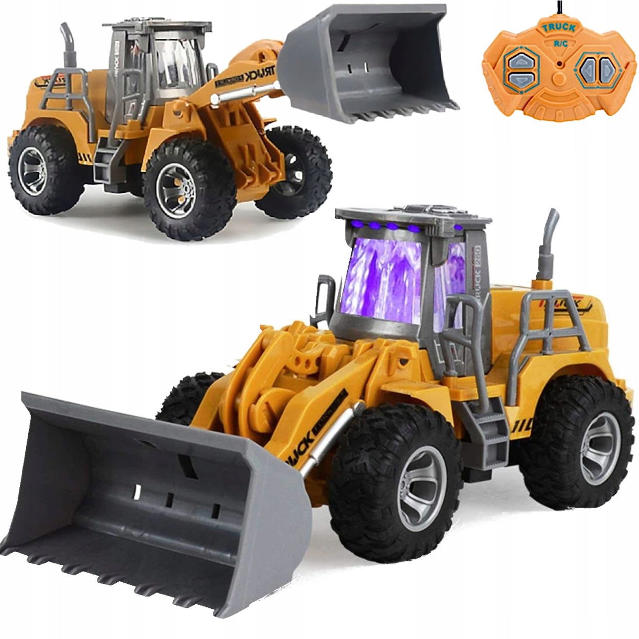 CHILDREN'S TOY EXCAVATOR BULLDOZER CONTROLLED ON REMOTE CONTROL MACHINE 3+ Packaging status original