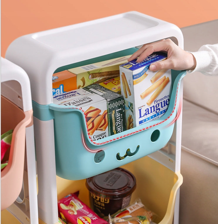 CHILDREN'S TOY RACK 4 DRAWERS CONTAINER RACK PLASTIC CABINET Kind other