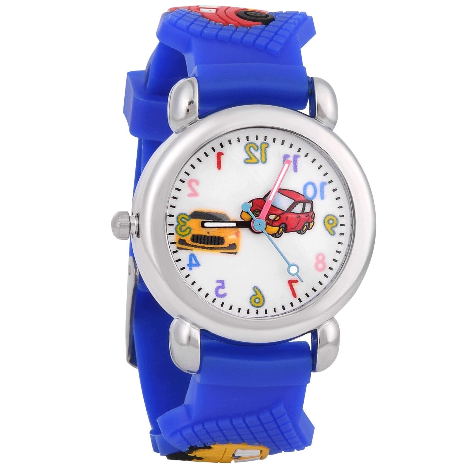 CHILDREN'S WATCH 3-11 YEARS OFFCUP SILICONE CARS ARABIC NUMERALS