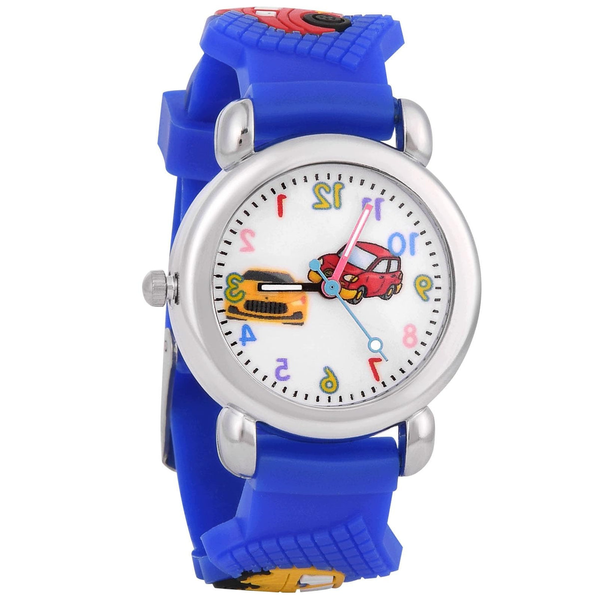 CHILDREN'S WATCH 3-11 YEARS OFFCUP SILICONE CARS ARABIC NUMERALS