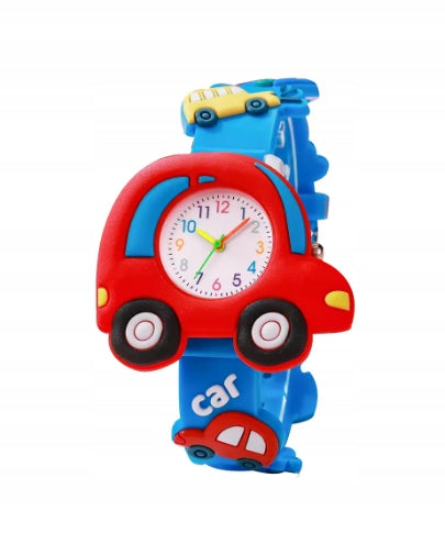 CHILDREN'S WATCH BOYS CAR ANALOG BLUE 1632
