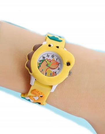 CHILDREN'S WATCH BOYS DINOSAUR ANALOG YELLOW 1534