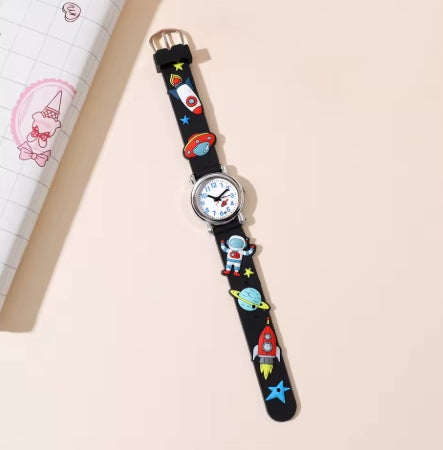 CHILDREN'S WATCH BOYS SPACE ASTRONAUT GIFTDark Brand no brand