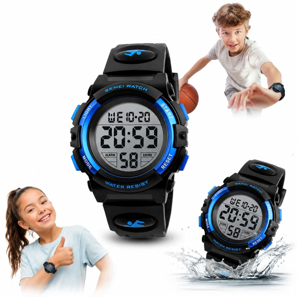 CHILDREN'S WATCH ELECTRONIC MANY FUNCTIONS LED NEW