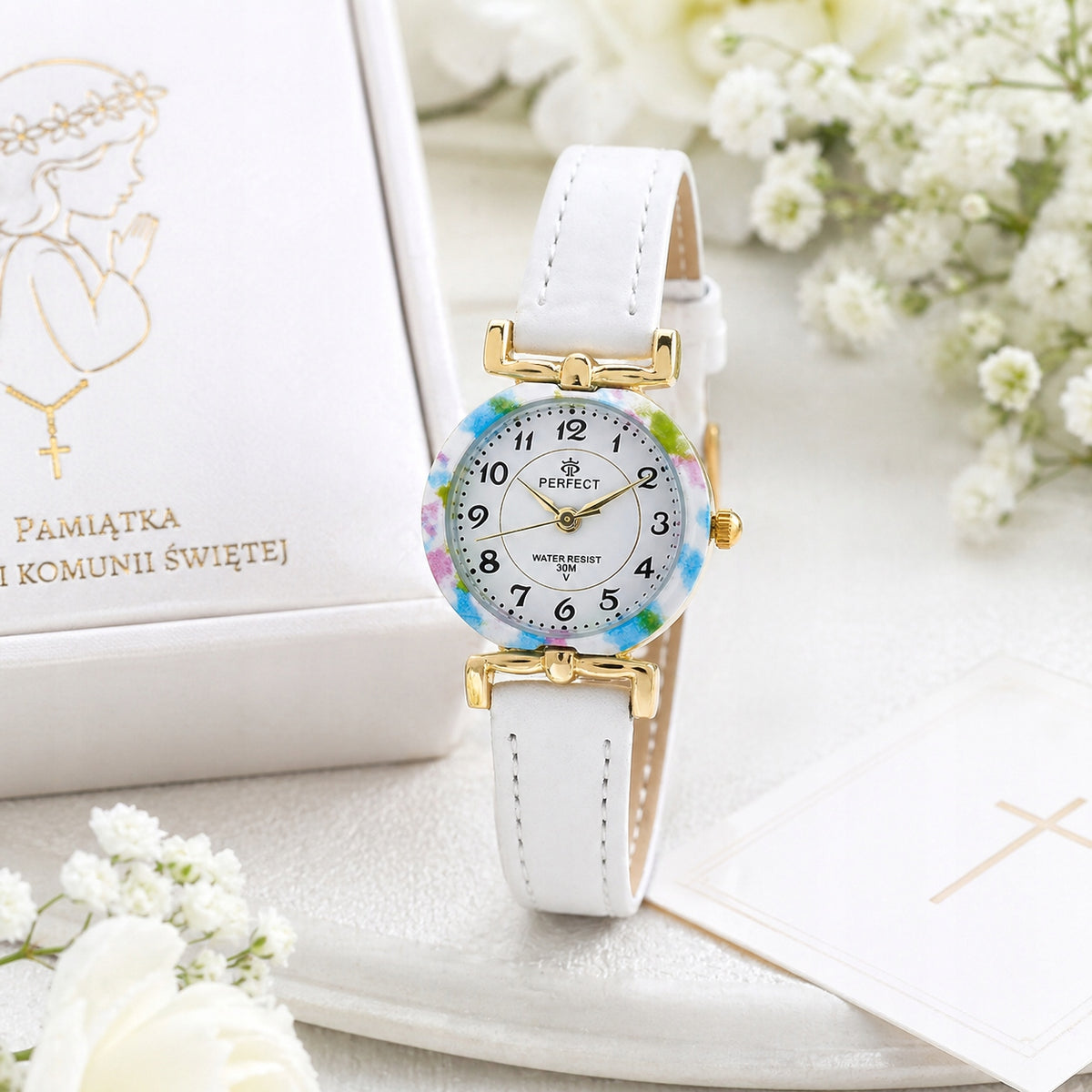 CHILDREN'S WATCH FOR GIRLS FOR COMMUNION PERFECT ELEGANT + FREEBIES Brand Perfect