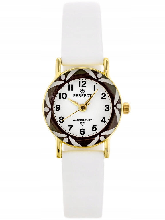 CHILDREN'S WATCH PERFECT L248-02- COMMUNION - WHITE + ENGRAVING