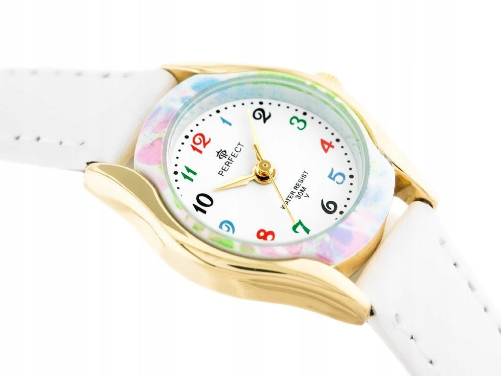 CHILDREN'S WATCH PERFECT LP223-04 - COMMUNION - white / coloured ring (zp800 Brand Perfect