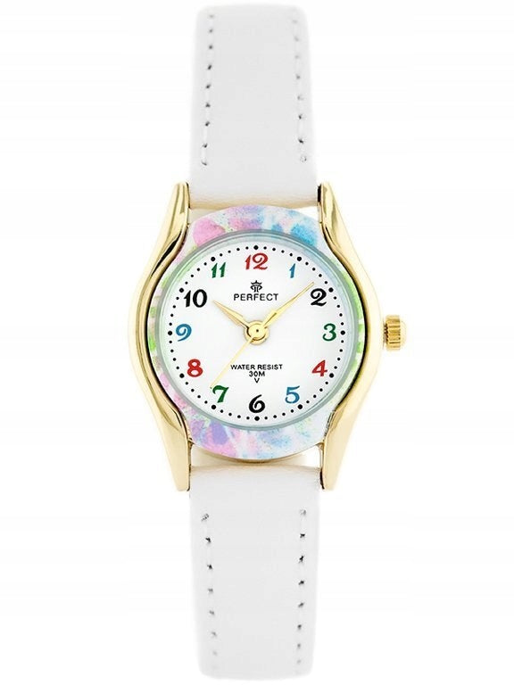 CHILDREN'S WATCH PERFECT LP223-04 - COMMUNION - white / coloured ring (zp800