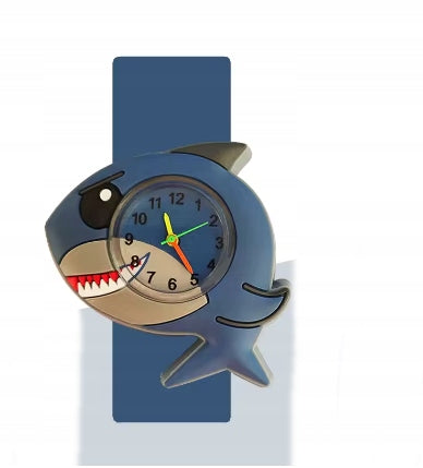 CHILDREN'S WATCH RUBBER MAGNETIC BAND BOYS SHARK 1638