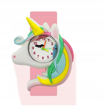 CHILDREN'S WATCH RUBBER MAGNETIC BAND GIRLS PINK 1640