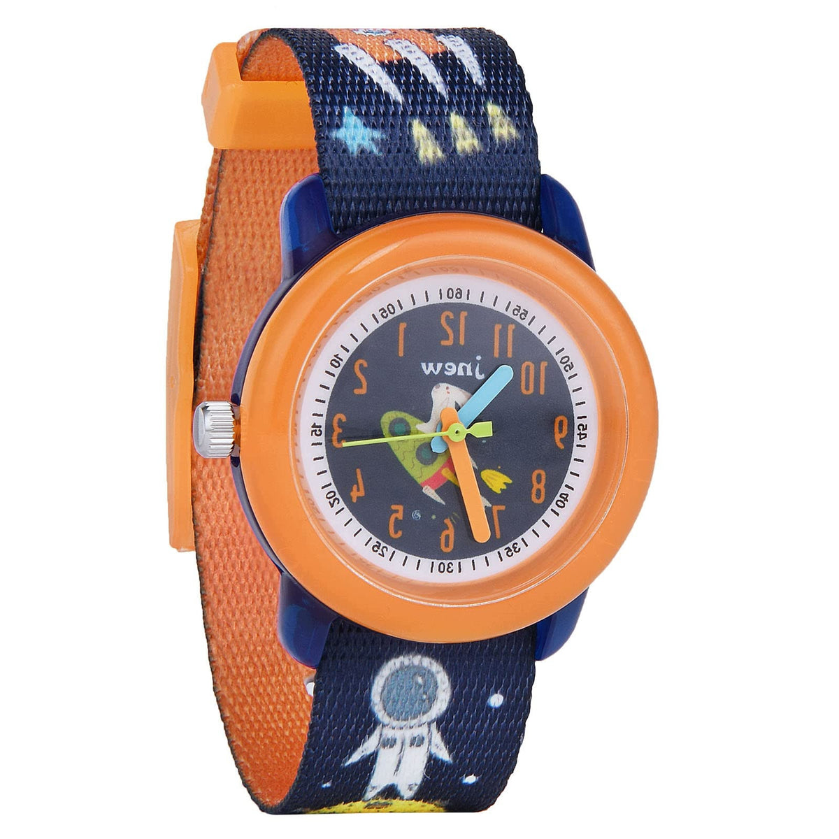 CHILDREN'S WATCH VICLOON 3-11 YEARS WATERPROOF 30M ORANGE SPACE