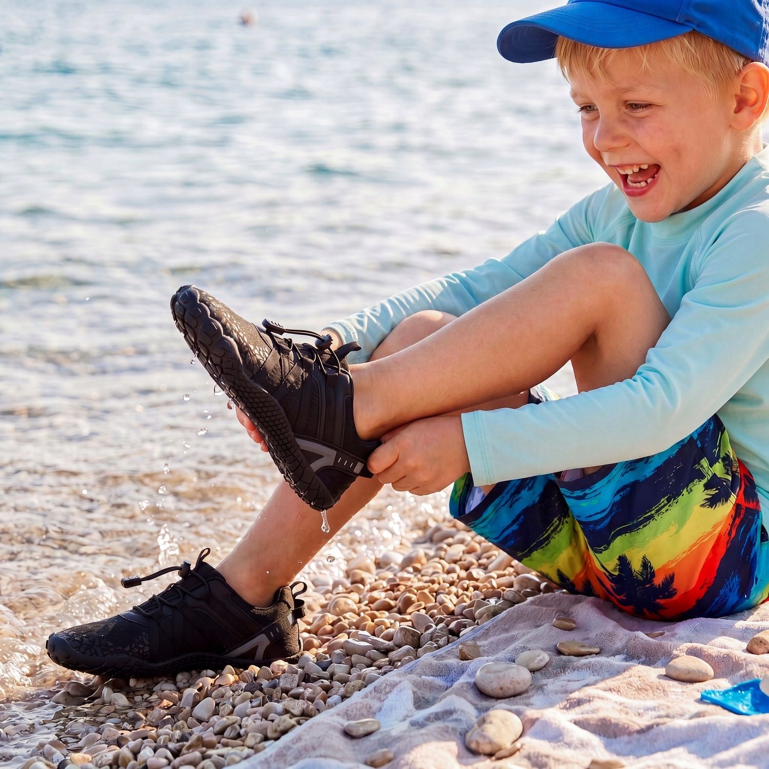 CHILDREN'S WATER SHOES R.33 ROCKY BEACHES SEA URCHIN QUICK-DRYING OUTTEC Size 33