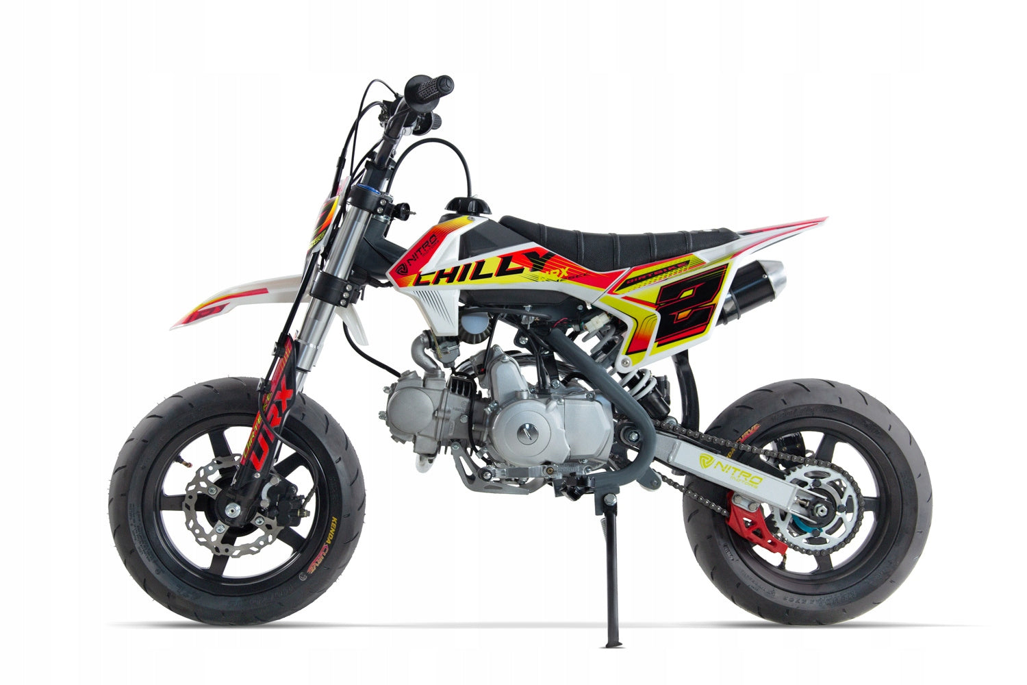 CHILLY URX 125CC 12/12 supermoto SEMI-AUTOMATIC blue Brand Nitro Motors