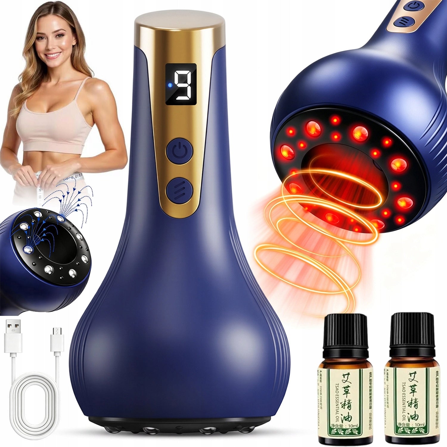 CHINESE ELECTRIC BUBBLE BODY MASSAGER FOR CELLULITE WARMING MASSAGER