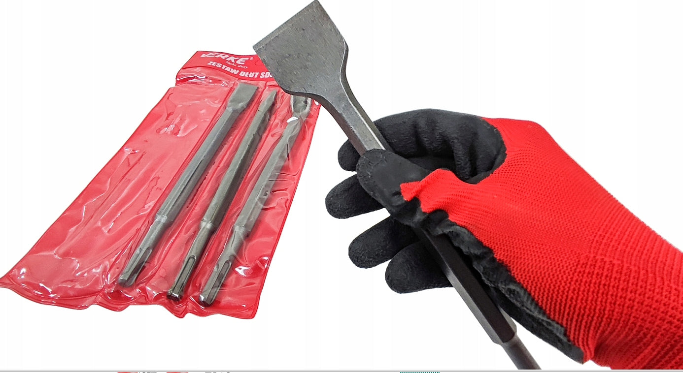 CHISELS CHISEL CONCRETE FURROW SET CHISELS FLAT BLADE SDS+ PLUS 4 pcs EAN (GTIN) 5902963498830