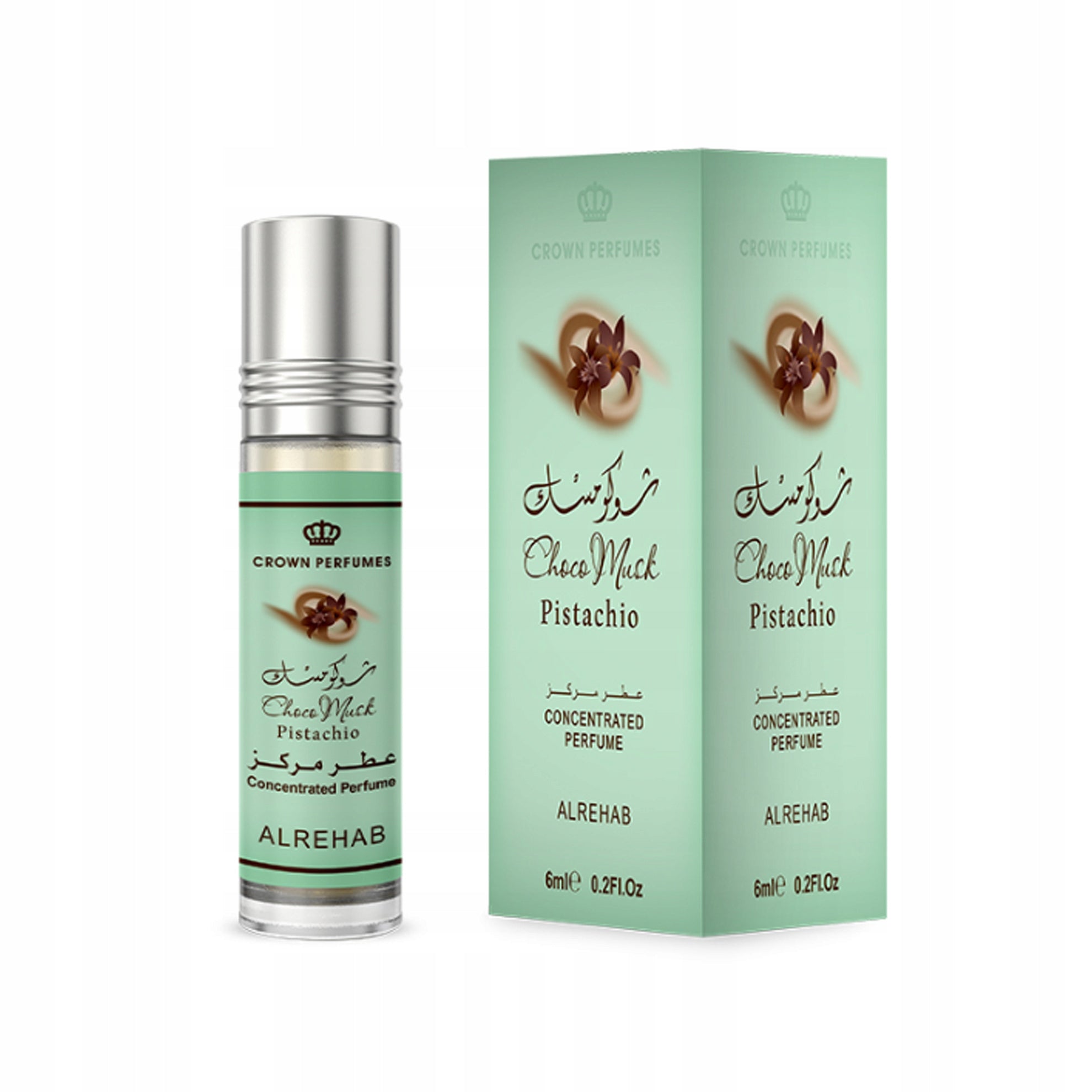 CHOCO MUSK PISTACHIO Perfumed Oil 6 ml Al Rehab Fragrance For Her Packaging status original
