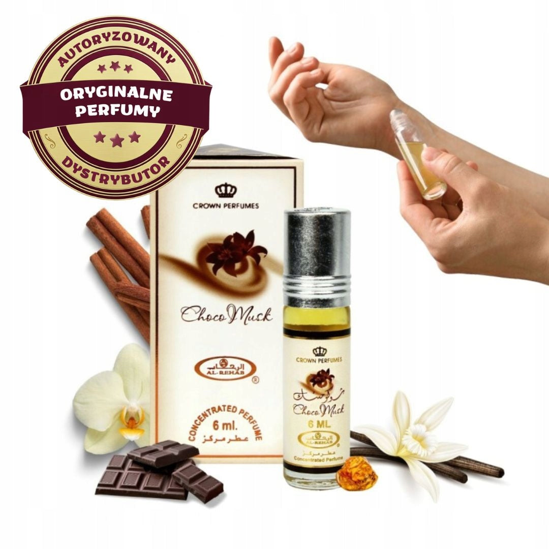 CHOCO MUSK WOMEN'S PERFUME IN OIL CONCENTRATED 6 ML AL REHAB ARABIC