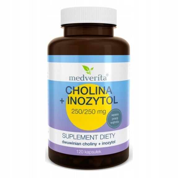 CHOLINE 250mg + INOSITOL 250mg 120 kaps Medverita