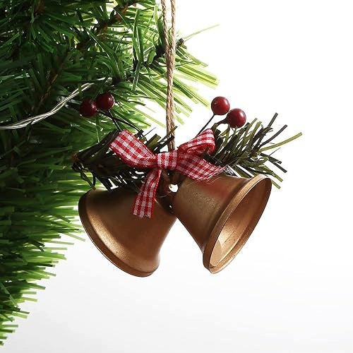 CHRISTMAS BELL METAL FOR DECORATION WITH BOW 4 5 CM GIFT Brand no brand