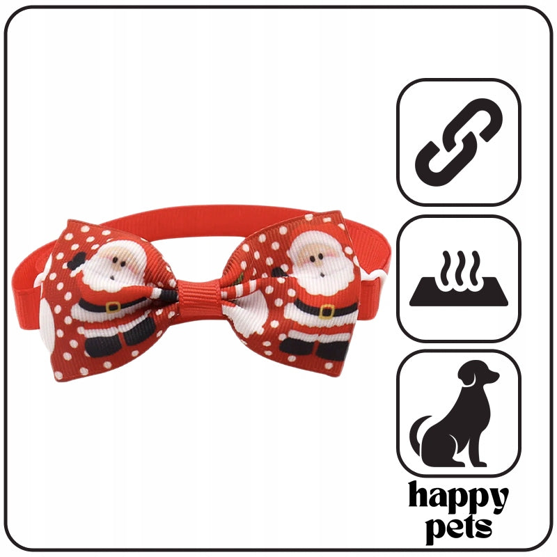 CHRISTMAS CAT DOG COLLAR CHRISTMAS BOW TIE SANTA HOLLY #1 RED Manufacturer code 04q9-xm01-1