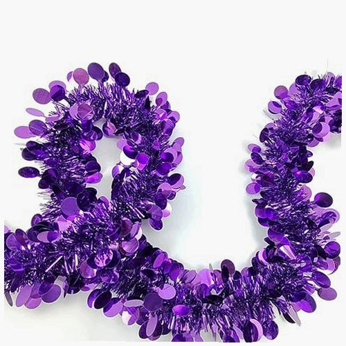 CHRISTMAS GARLAND GLOSSY PLASTIC SET OF 3 FOR BIRTHDAY