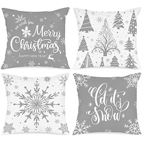 CHRISTMAS PILLOWCASES COTTON SET OF 4 PCS 55X55 CM COTTON Brand no brand