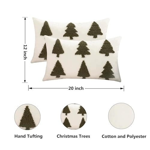 CHRISTMAS PILLOWCASES DARK GREEN 30X50 CM SET OF 2 for children Manufacturer code SWC5908201204645