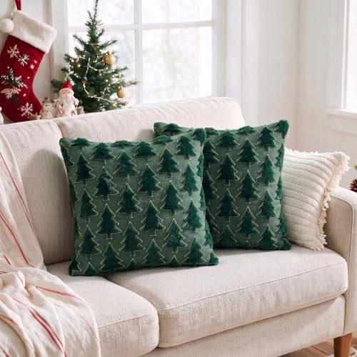 CHRISTMAS PILLOWCASES GREEN GOLD CHRISTMAS TREE 45X45 CM 2 PCS Manufacturer code SWC5908807173277