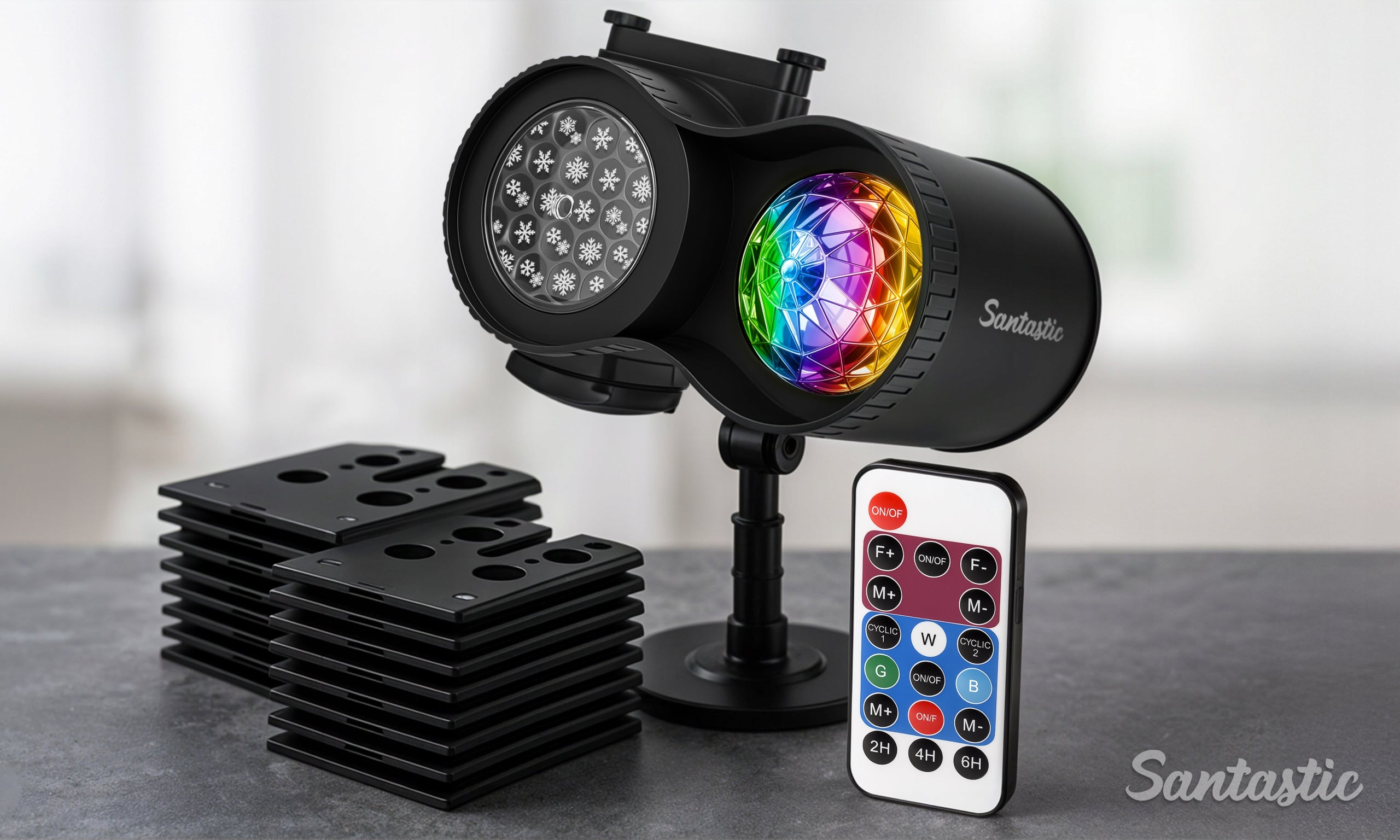 CHRISTMAS PROJECTOR HD Outdoor Laser Projector for Home 64 PATTERNS + REMOTE CONTROL Packaging status original