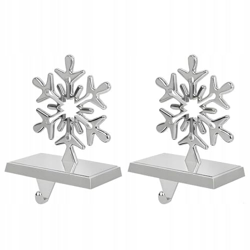CHRISTMAS SOCK STAND METAL SNOWFLAKE 3D GIFT 2 PCS Brand no brand