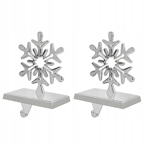 CHRISTMAS SOCK STAND METAL SNOWFLAKE 3D GIFT 2 PCS