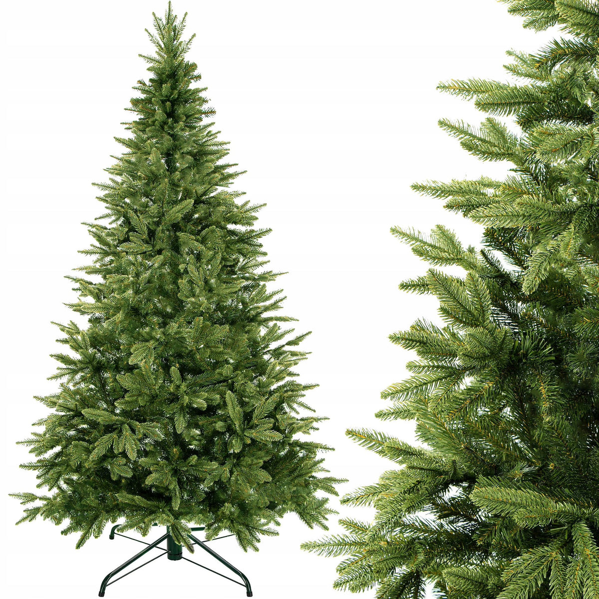 CHRISTMAS TREE ARTIFICIAL ALPINE SPRUCE NATURAL 180CM PE LIKE LIVE DENSE DELUX Packaging status original