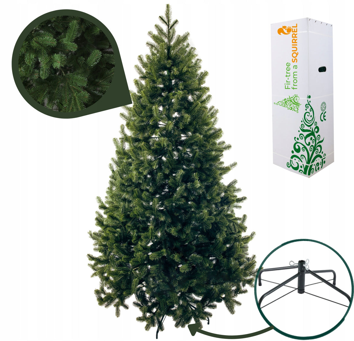 CHRISTMAS TREE ARTIFICIAL AS LIVE 210 CM 100% PE SILICONE KOVALIVSKA DENSE