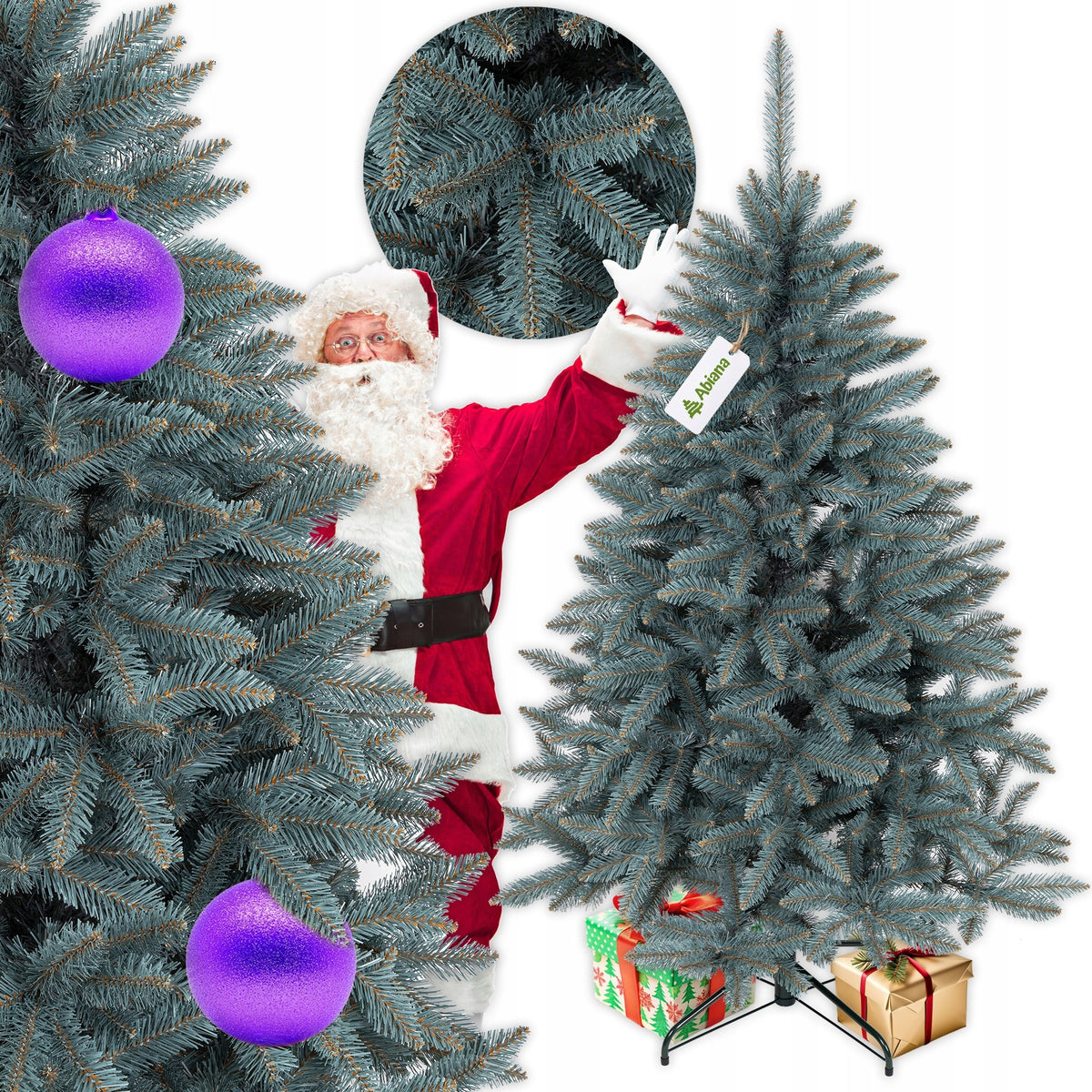 CHRISTMAS TREE ARTIFICIAL AS LIVE REAL SPRUCE SILVER 180 CM DENSE LIMITED