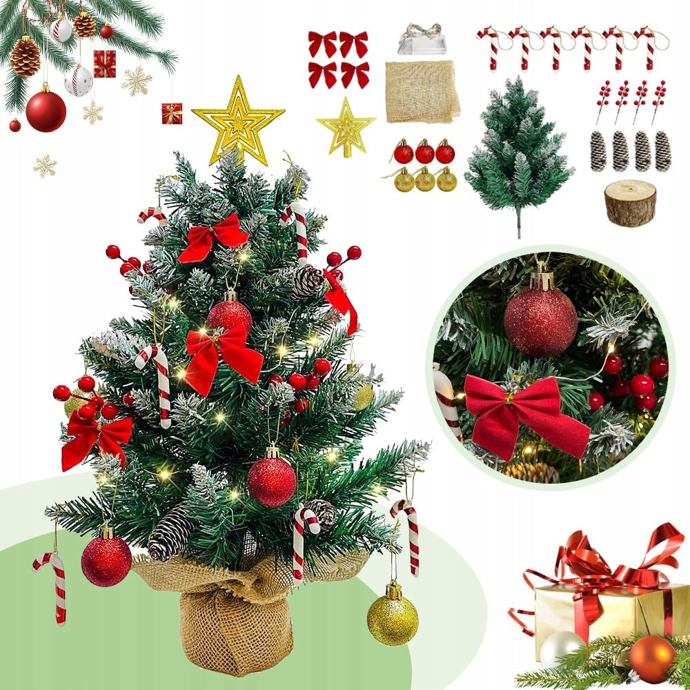 CHRISTMAS TREE ARTIFICIAL DENSE CHRISTMAS LIKE LIVE SPRUCE SMALL FOR DESK 60 CM