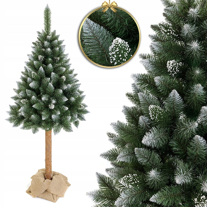 CHRISTMAS TREE ARTIFICIAL DIAMOND PINE ON THE TRUNK 220cm