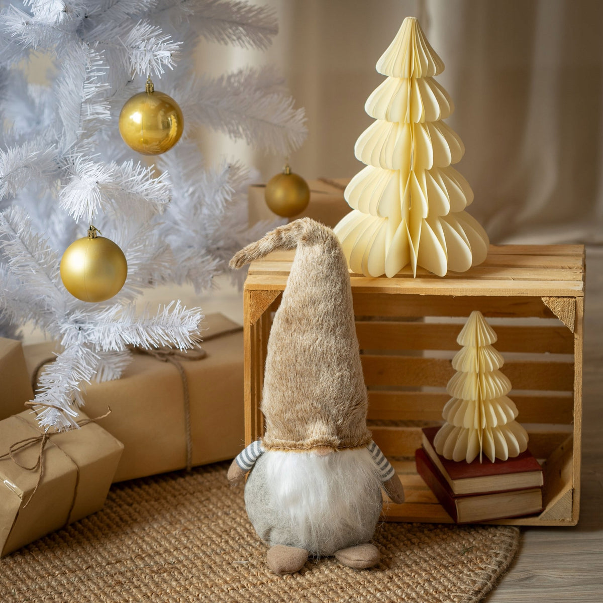 CHRISTMAS TREE ARTIFICIAL FIR WHITE DENSE 180 cm STAND SPRUCE PINE LUX AS LIVE Brand Springos