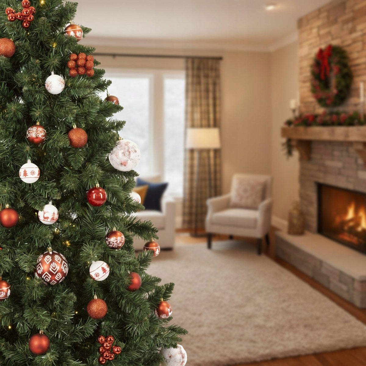 CHRISTMAS TREE ARTIFICIAL FOREST PINE ROYAL TREES DELUX PREMIUM 180cm DENSE STAND Packaging status original