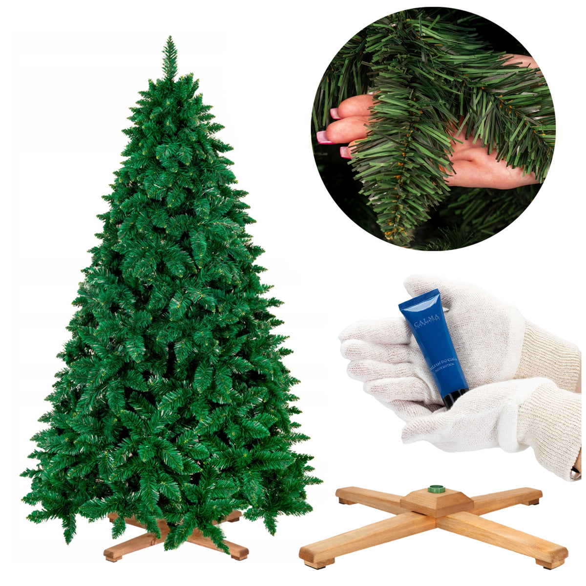 CHRISTMAS TREE ARTIFICIAL FOREST PINE ROYAL TREES DELUX PREMIUM 220cm DENSE STAND