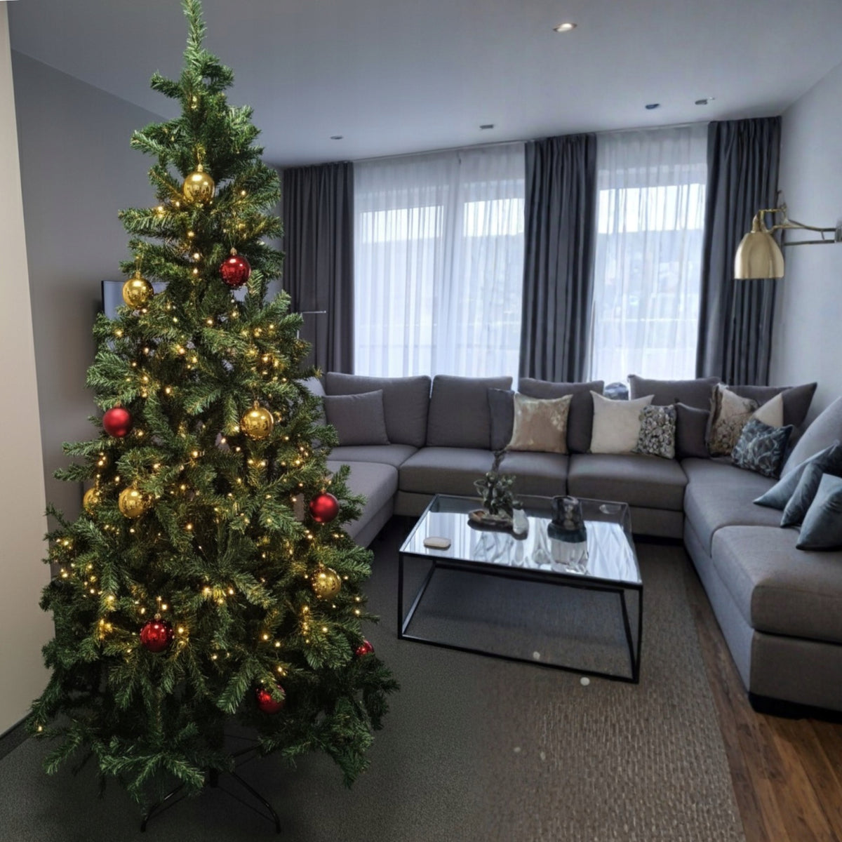 CHRISTMAS TREE ARTIFICIAL GREEN XXL LARGE 180 CM X 100 CM SPRUCE+ STAND Manufacturer code CHOINKA5