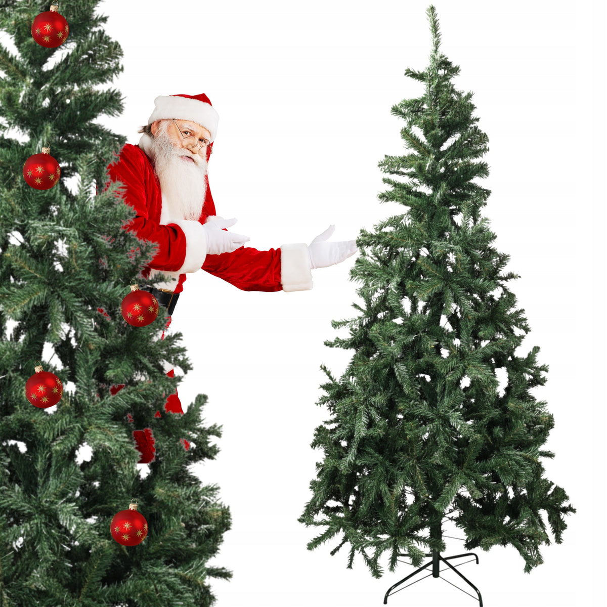 CHRISTMAS TREE ARTIFICIAL GREEN XXL LARGE 180 CM X 100 CM SPRUCE+ STAND
