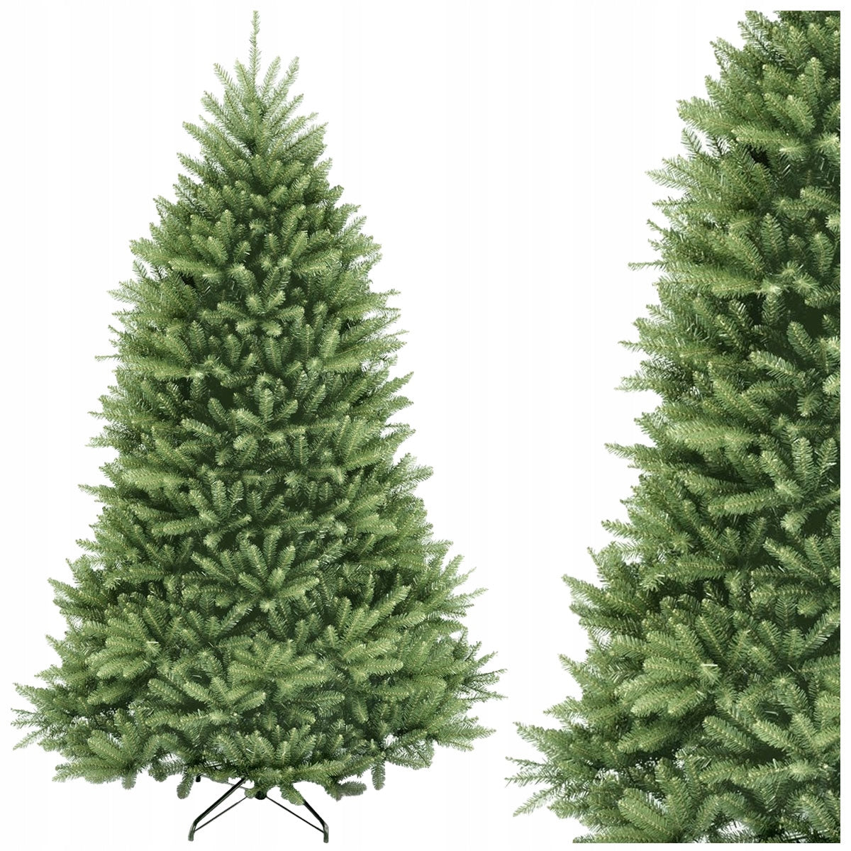 CHRISTMAS TREE ARTIFICIAL PE CAUCASIAN SPRUCE DENSE PREMIUM 220CM LIVE STAND