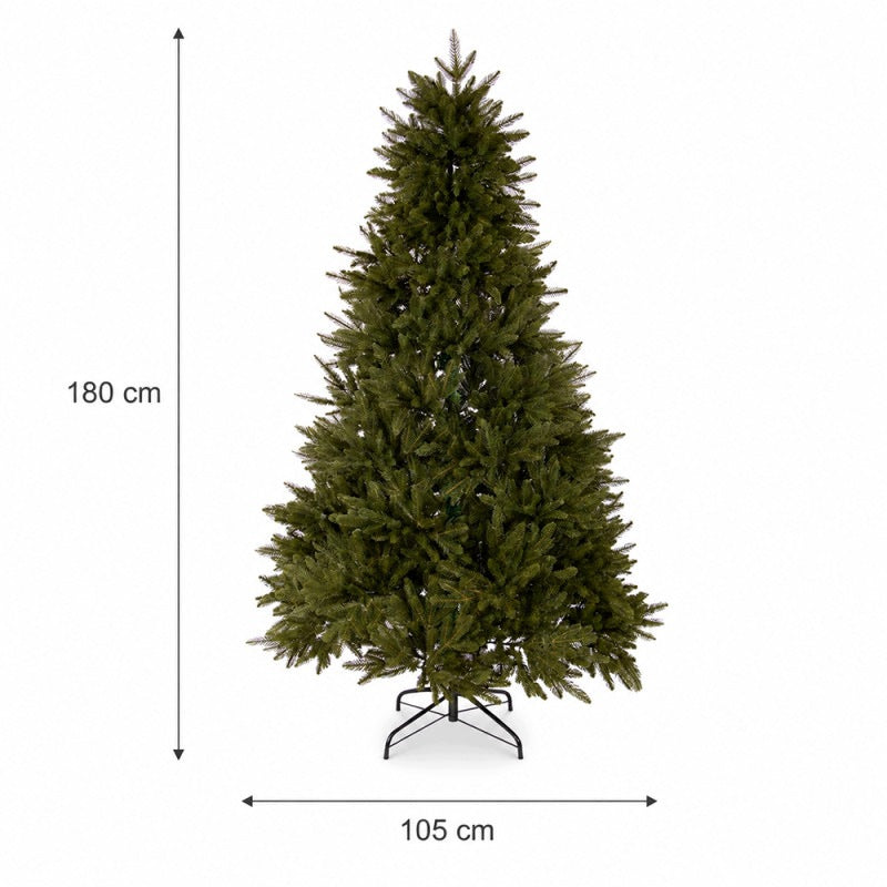 CHRISTMAS TREE ARTIFICIAL PE SILICONE PREMIUM AS LIVE 180 CM 680 TWIGS Packaging status original