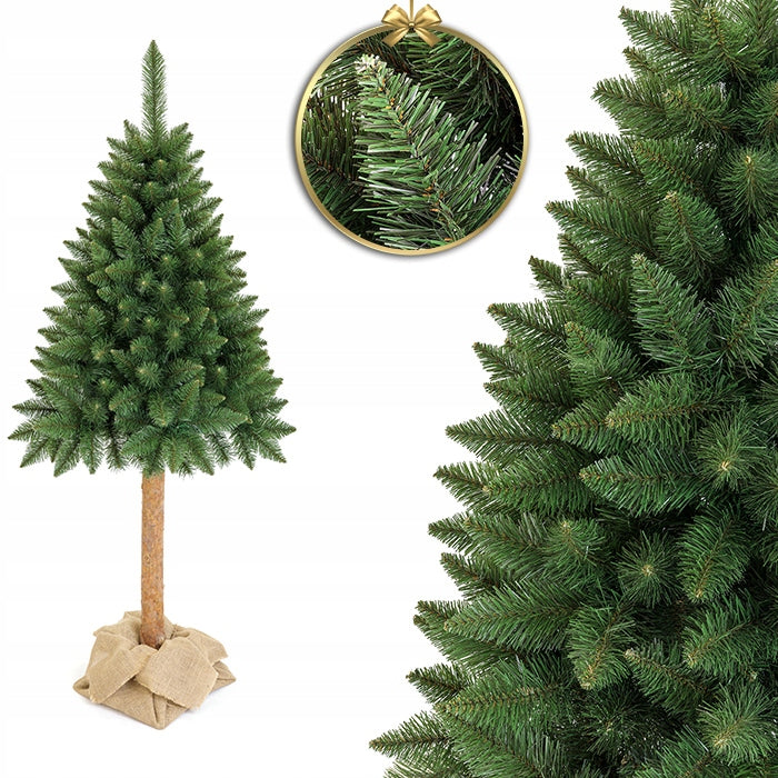 CHRISTMAS TREE ARTIFICIAL PINE CUT ON THE TRUNK PVC 180 cm !