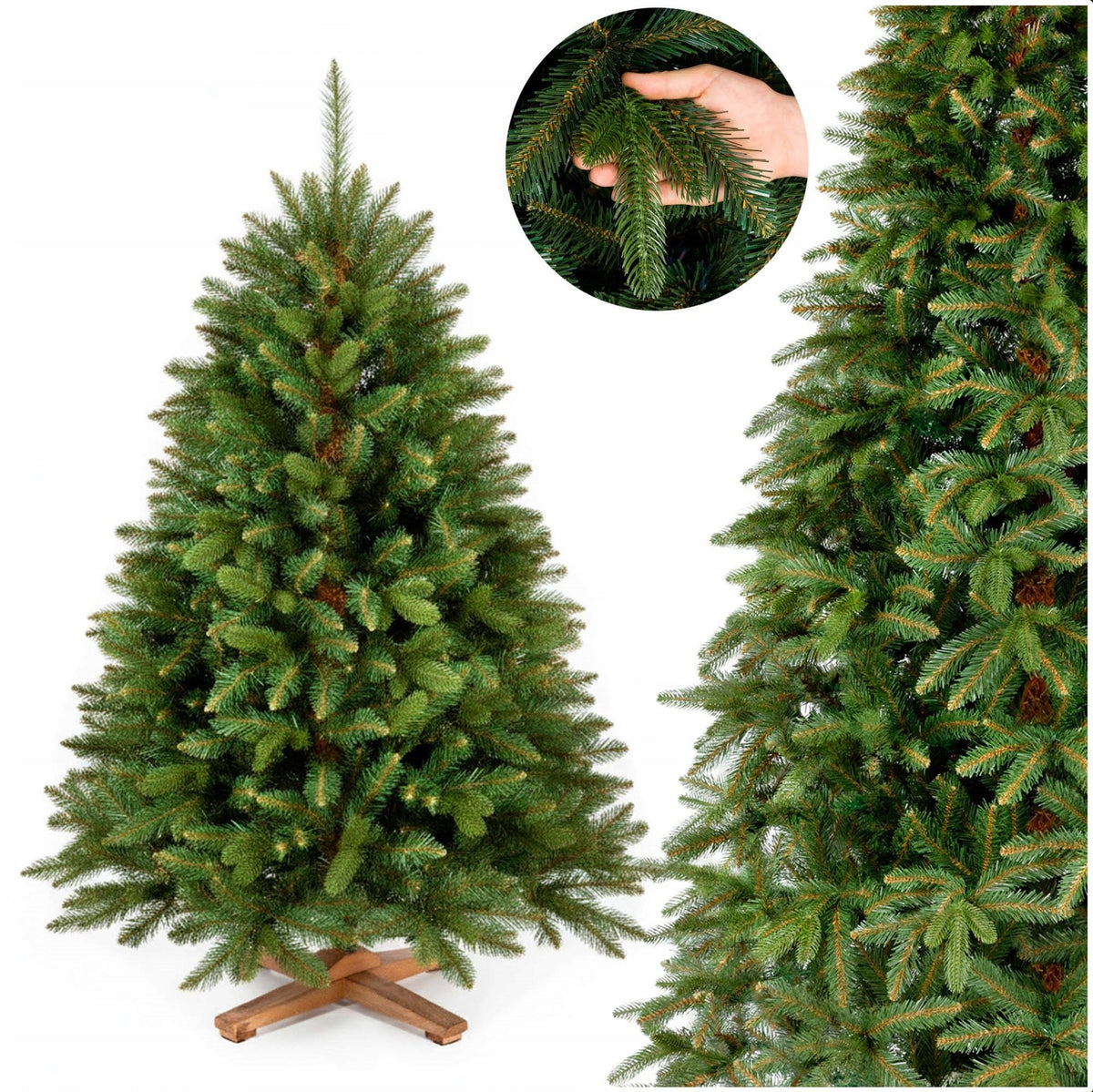 CHRISTMAS TREE ARTIFICIAL SIBERIAN SPRUCE ROYAL TREES PE PREMIUM 150cm AS ALIVE