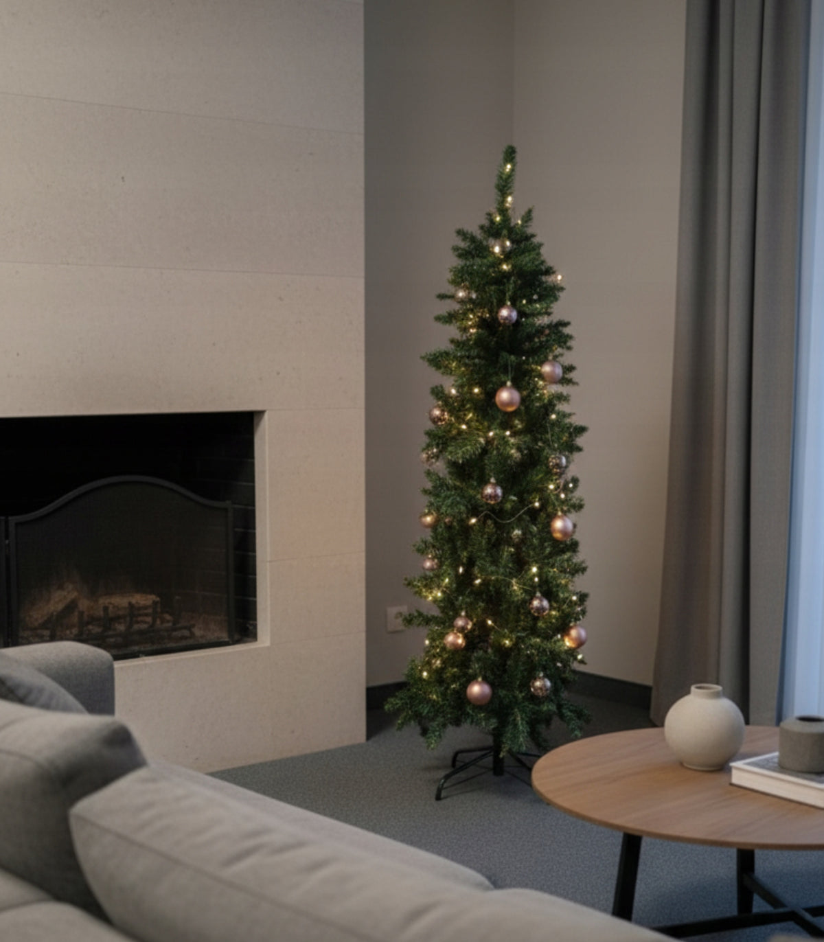 CHRISTMAS TREE ARTIFICIAL SLIM NARROW 150 CM X 47 CM SPRUCE CHRISTMAS HERB + STAND Manufacturer code CHOINKA3