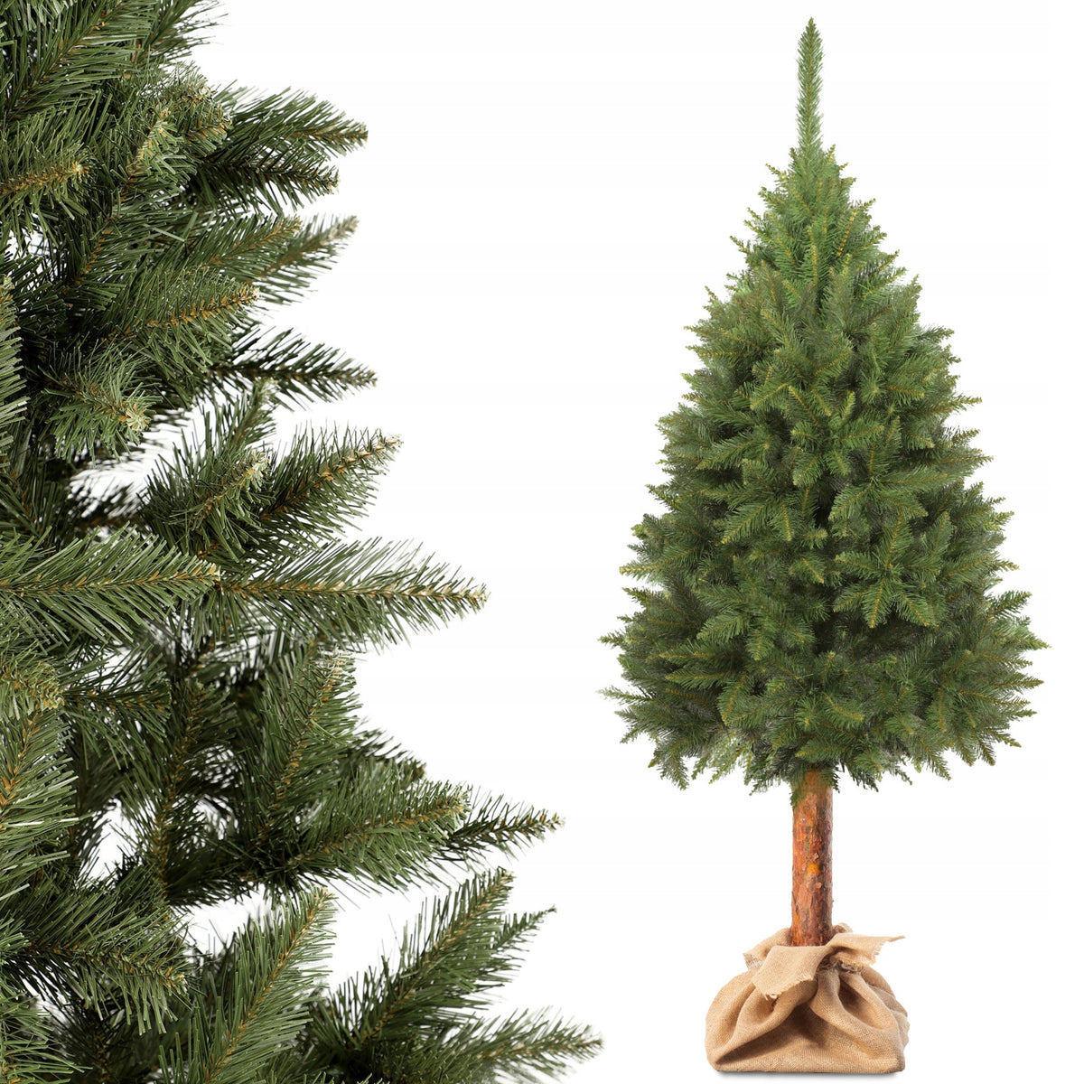 CHRISTMAS TREE ON THE TRUNK ARTIFICIAL 180 cm AS LIVE DENSE SPRUCE GREEN STABLE