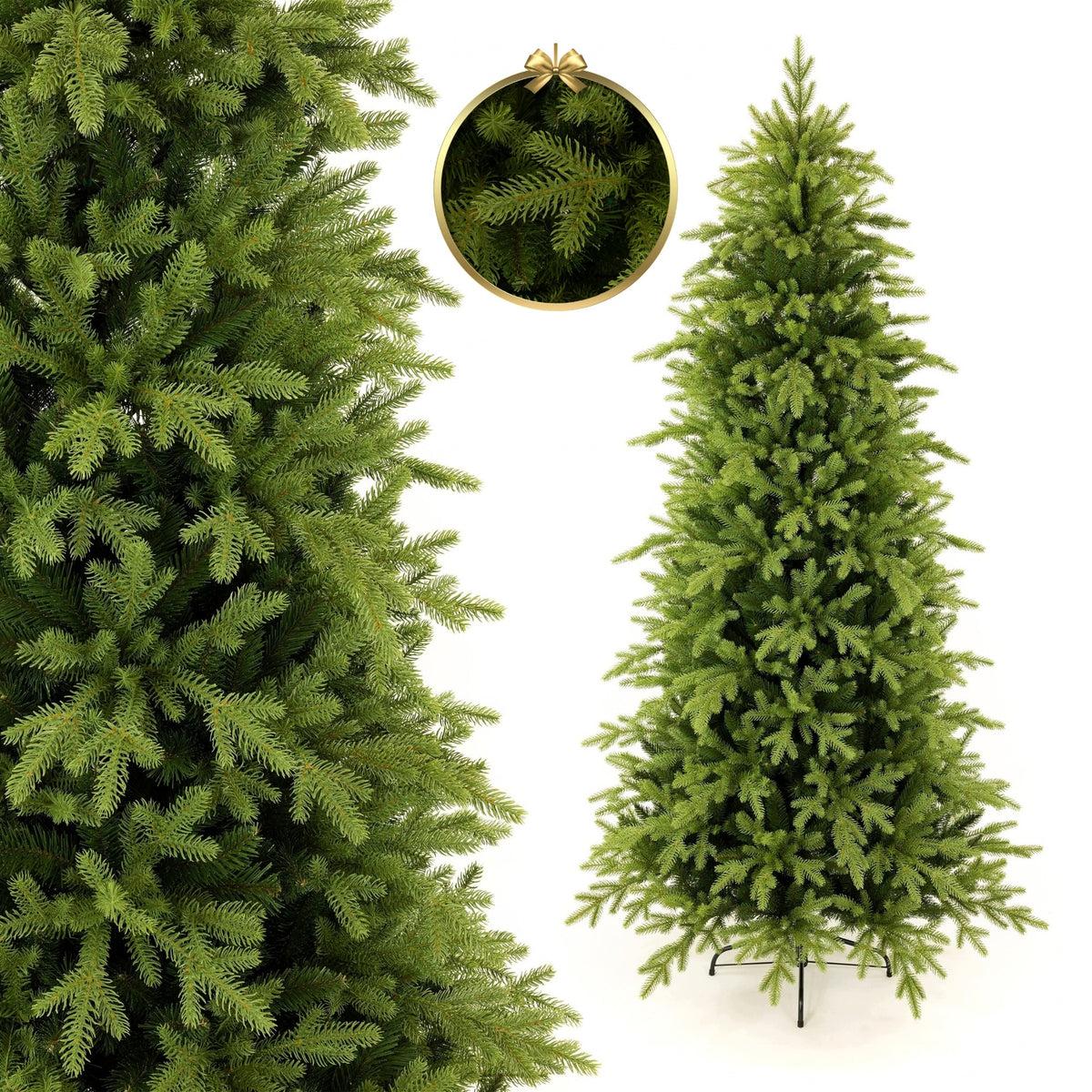 CHRISTMAS TREE PREMIUM SPRUCE VERO SLIM PE+PVC 250 CM